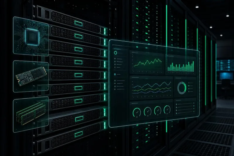 HPE ProLiant dedicated servers racked in the Fast2host Cambridge Tier III data centre